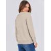 imageANRABESS Sweaters for Women Long Sleeve Lightweight Crewneck Soft Basic Knit Loose Fit Pullover Top 2025 Fall Trendy OutfitsAlmond