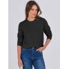 imageANRABESS Sweaters for Women Long Sleeve Lightweight Crewneck Soft Basic Knit Loose Fit Pullover Top 2025 Fall Trendy OutfitsBlack