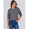 imageANRABESS Sweaters for Women Long Sleeve Lightweight Crewneck Soft Basic Knit Loose Fit Pullover Top 2025 Fall Trendy OutfitsDark Gray