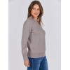 imageANRABESS Sweaters for Women Long Sleeve Lightweight Crewneck Soft Basic Knit Loose Fit Pullover Top 2025 Fall Trendy OutfitsGrey Taupe