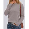imageANRABESS Sweaters for Women Long Sleeve Lightweight Crewneck Soft Basic Knit Loose Fit Pullover Top 2025 Fall Trendy OutfitsGrey Taupe