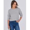 imageANRABESS Sweaters for Women Long Sleeve Lightweight Crewneck Soft Basic Knit Loose Fit Pullover Top 2025 Fall Trendy OutfitsLight Gray
