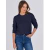 imageANRABESS Sweaters for Women Long Sleeve Lightweight Crewneck Soft Basic Knit Loose Fit Pullover Top 2025 Fall Trendy OutfitsNavy