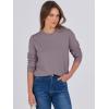 imageANRABESS Sweaters for Women Long Sleeve Lightweight Crewneck Soft Basic Knit Loose Fit Pullover Top 2025 Fall Trendy OutfitsNutmeg