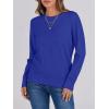 imageANRABESS Sweaters for Women Long Sleeve Lightweight Crewneck Soft Basic Knit Loose Fit Pullover Top 2025 Fall Trendy OutfitsRoyal Blue
