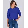 imageANRABESS Sweaters for Women Long Sleeve Lightweight Crewneck Soft Basic Knit Loose Fit Pullover Top 2025 Fall Trendy OutfitsRoyal Blue