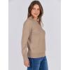 imageANRABESS Sweaters for Women Long Sleeve Lightweight Crewneck Soft Basic Knit Loose Fit Pullover Top 2025 Fall Trendy OutfitsWarm Khaki