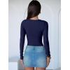 imageANRABESS Women Long Sleeve Crew Neck Bodysuits Top 2025 Fall Slim Fit Ribbed Knit Soft Basic Tee ShirtsNavy Blue