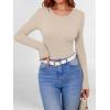 imageANRABESS Women Long Sleeve Shirts Builtin Bra Crewneck Rib Knit Slim Fit Basic Tee Tops 2025 Fall Casual TShirt Base LayerBeige