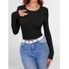 imageANRABESS Women Long Sleeve Shirts Builtin Bra Crewneck Rib Knit Slim Fit Basic Tee Tops 2025 Fall Casual TShirt Base LayerBlack