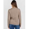 imageANRABESS Womens Cable Knit Sweaters Long Sleeve V Neck Sweater Tops Casual Pullover Polo Shirts 2025 Fall Fashion OutfitsBright Tan
