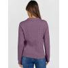 imageANRABESS Womens Cable Knit Sweaters Long Sleeve V Neck Sweater Tops Casual Pullover Polo Shirts 2025 Fall Fashion OutfitsPurple