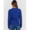 imageANRABESS Womens Cable Knit Sweaters Long Sleeve V Neck Sweater Tops Casual Pullover Polo Shirts 2025 Fall Fashion OutfitsRoyal Blue