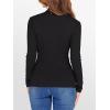 imageANRABESS Womens Lettuce Trim Mock Neck Long Sleeve Tops 2025 Casual Dressy Ribbed Knit Slim Fit Tee Shirt Fall Layer OutfitsBlack