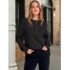 imageANRABESS Womens Long Sleeve Henley Tops Tunic Sweatshirt Loose Slit Casual Button Shirts Pullover 2025 Fall Winter OutfitsBlack