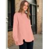 imageANRABESS Womens Long Sleeve Henley Tops Tunic Sweatshirt Loose Slit Casual Button Shirts Pullover 2025 Fall Winter OutfitsCoral Pink