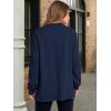 imageANRABESS Womens Long Sleeve Henley Tops Tunic Sweatshirt Loose Slit Casual Button Shirts Pullover 2025 Fall Winter OutfitsNavy Blue
