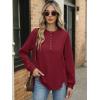 imageANRABESS Womens Long Sleeve Henley Tops Tunic Sweatshirt Loose Slit Casual Button Shirts Pullover 2025 Fall Winter OutfitsRed