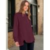 imageANRABESS Womens Long Sleeve Henley Tops Tunic Sweatshirt Loose Slit Casual Button Shirts Pullover 2025 Fall Winter OutfitsWine Red
