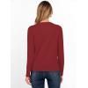 imageANRABESS Womens Long Sleeve Rolled Boat Neck Casual Soft Lightweight Basic Pullover Sweater Top 2025 Fall Shirt Work OutfitsBrick Red