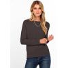 imageANRABESS Womens Long Sleeve Rolled Boat Neck Casual Soft Lightweight Basic Pullover Sweater Top 2025 Fall Shirt Work OutfitsDeep Taupe