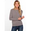 imageANRABESS Womens Long Sleeve Rolled Boat Neck Casual Soft Lightweight Basic Pullover Sweater Top 2025 Fall Shirt Work OutfitsGrey Khaki