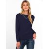 imageANRABESS Womens Long Sleeve Rolled Boat Neck Casual Soft Lightweight Basic Pullover Sweater Top 2025 Fall Shirt Work OutfitsNavy Blue