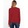 imageANRABESS Womens Long Sleeve Rolled Boat Neck Casual Soft Lightweight Basic Pullover Sweater Top 2025 Fall Shirt Work OutfitsRed