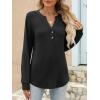 imageANRABESS Womens Long Sleeve Shirts 2025 Fall Henley Business Casual Tops Cute TShirts Work Blouses Outfits Vacation ClothesBlack