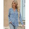 imageANRABESS Womens Long Sleeve Shirts 2025 Fall Henley Business Casual Tops Cute TShirts Work Blouses Outfits Vacation ClothesBlue White Floral