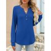 imageANRABESS Womens Long Sleeve Shirts 2025 Fall Henley Business Casual Tops Cute TShirts Work Blouses Outfits Vacation ClothesBoyal Blue