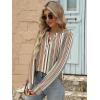 imageANRABESS Womens Long Sleeve Shirts 2025 Fall Henley Business Casual Tops Cute TShirts Work Blouses Outfits Vacation ClothesBrown White Strip