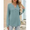 imageANRABESS Womens Long Sleeve Shirts 2025 Fall Henley Business Casual Tops Cute TShirts Work Blouses Outfits Vacation ClothesCadet Blue