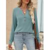 imageANRABESS Womens Long Sleeve Shirts 2025 Fall Henley Business Casual Tops Cute TShirts Work Blouses Outfits Vacation ClothesCadet Blue