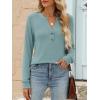 imageANRABESS Womens Long Sleeve Shirts 2025 Fall Henley Business Casual Tops Cute TShirts Work Blouses Outfits Vacation ClothesCadet Blue