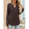 imageANRABESS Womens Long Sleeve Shirts 2025 Fall Henley Business Casual Tops Cute TShirts Work Blouses Outfits Vacation ClothesCoffee