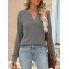 imageANRABESS Womens Long Sleeve Shirts 2025 Fall Henley Business Casual Tops Cute TShirts Work Blouses Outfits Vacation ClothesLight Taupe