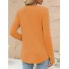 imageANRABESS Womens Long Sleeve Shirts 2025 Fall Henley Business Casual Tops Cute TShirts Work Blouses Outfits Vacation ClothesOrange