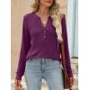 imageANRABESS Womens Long Sleeve Shirts 2025 Fall Henley Business Casual Tops Cute TShirts Work Blouses Outfits Vacation ClothesPurple