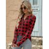 imageANRABESS Womens Long Sleeve Shirts 2025 Fall Henley Business Casual Tops Cute TShirts Work Blouses Outfits Vacation ClothesRed Black Plaid