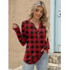 imageANRABESS Womens Long Sleeve Shirts 2025 Fall Henley Business Casual Tops Cute TShirts Work Blouses Outfits Vacation ClothesRed Black Plaid
