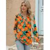 imageANRABESS Womens Long Sleeve Shirts 2025 Fall Henley Business Casual Tops Cute TShirts Work Blouses Outfits Vacation ClothesTeal Orange Floral