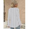 imageANRABESS Womens Long Sleeve Shirts 2025 Fall Henley Business Casual Tops Cute TShirts Work Blouses Outfits Vacation ClothesWhite Grey Strip