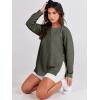 imageANRABESS Womens Oversized Sweatshirts Crewneck Long Sleeve Tunic Pullover Shirts Side Zipper Hoodies 2025 Fall ClothesArmy Green