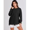 imageANRABESS Womens Oversized Sweatshirts Crewneck Long Sleeve Tunic Pullover Shirts Side Zipper Hoodies 2025 Fall ClothesBlack