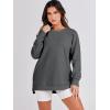 imageANRABESS Womens Oversized Sweatshirts Crewneck Long Sleeve Tunic Pullover Shirts Side Zipper Hoodies 2025 Fall ClothesDark Grey