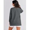 imageANRABESS Womens Oversized Sweatshirts Crewneck Long Sleeve Tunic Pullover Shirts Side Zipper Hoodies 2025 Fall ClothesDark Grey