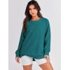 imageANRABESS Womens Oversized Sweatshirts Crewneck Long Sleeve Tunic Pullover Shirts Side Zipper Hoodies 2025 Fall ClothesDusty Blue