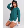 imageANRABESS Womens Oversized Sweatshirts Crewneck Long Sleeve Tunic Pullover Shirts Side Zipper Hoodies 2025 Fall ClothesDusty Blue