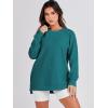 imageANRABESS Womens Oversized Sweatshirts Crewneck Long Sleeve Tunic Pullover Shirts Side Zipper Hoodies 2025 Fall ClothesDusty Blue